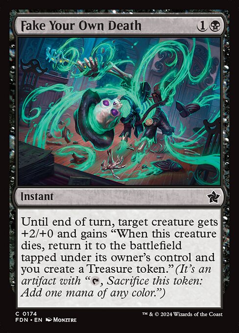 MTG Fake Your Own Death FDN 174 Regular Nonfoil