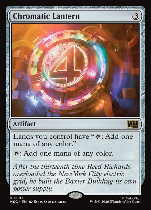 MTG Chromatic Lantern MSC 195 Regular Nonfoil