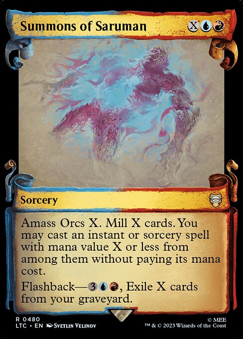MTG Summons of Saruman LTC 480 Alternate Art Nonfoil