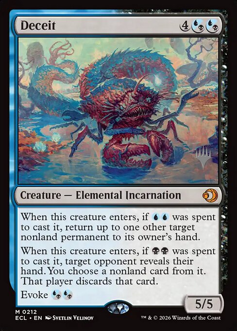 MTG Deceit PECL 212p Promo Pack Foil