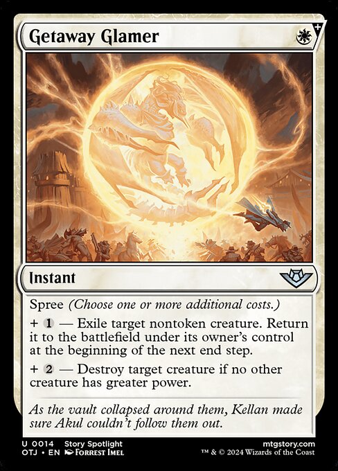 MTG Getaway Glamer OTJ 014 Regular Foil