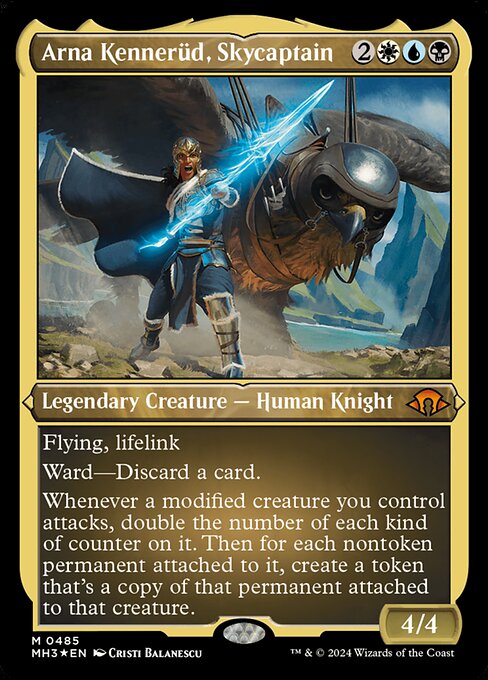 MTG Arna Kennerüd, Skycaptain MH3 485 Foil Etched Etched