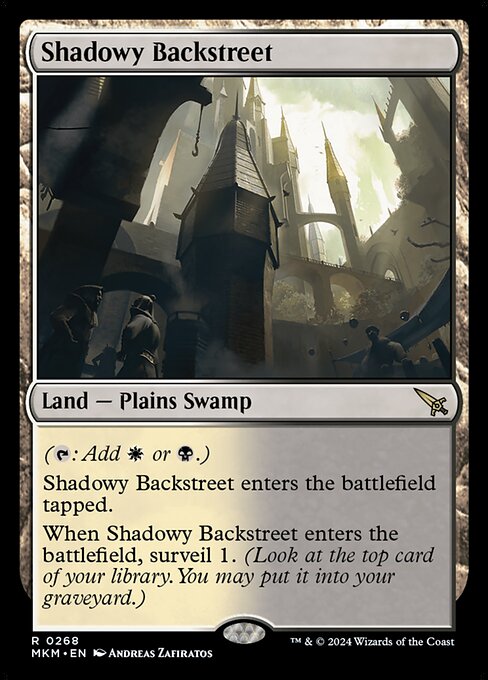 MTG Shadowy Backstreet MKM 268 Regular Nonfoil