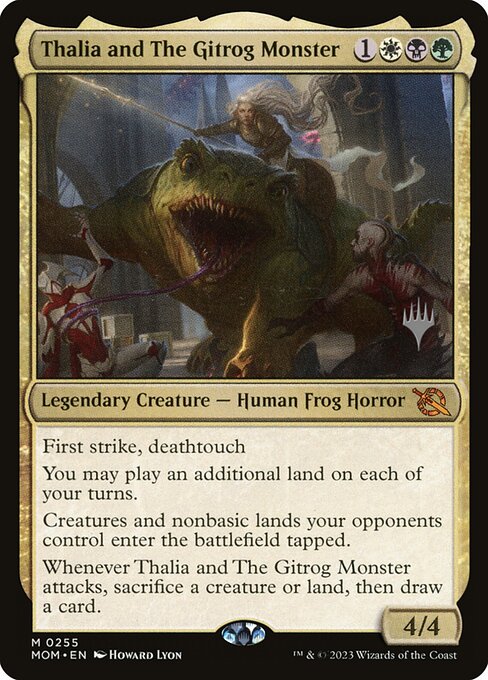 MTG Thalia and The Gitrog Monster PMOM 255p Promo Pack Nonfoil