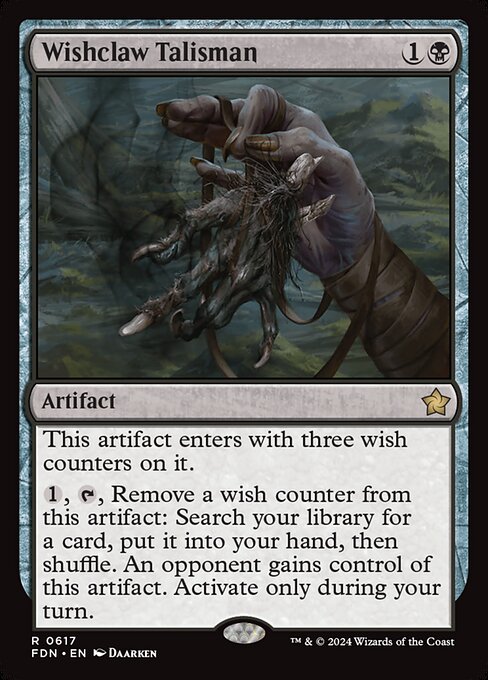 MTG Wishclaw Talisman FDN 617 Starter Collection Nonfoil