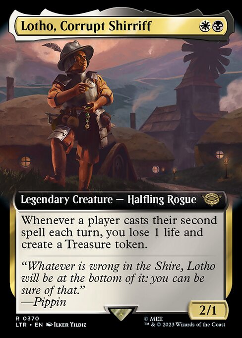 MTG Lotho, Corrupt Shirriff LTR 370 Extended Art Foil