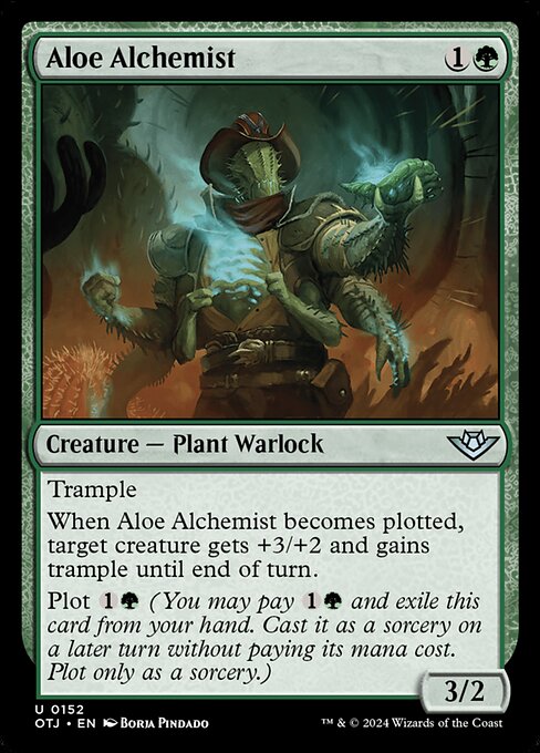 MTG Aloe Alchemist OTJ 152 Regular Foil