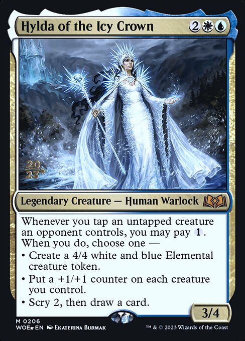 MTG Hylda of the Icy Crown PWOE 206s Prerelease Foil