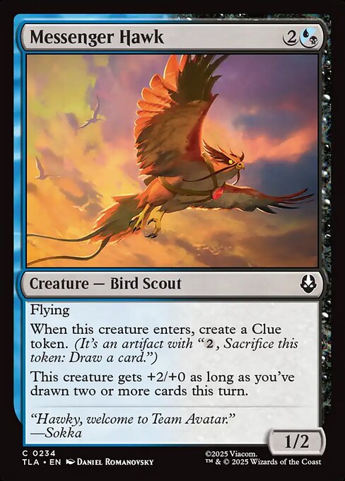 MTG Messenger Hawk TLA 234 Regular Foil