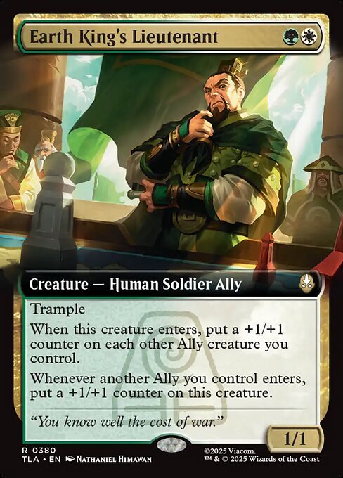 MTG Earth King's Lieutenant TLA 380 Extended Art Nonfoil