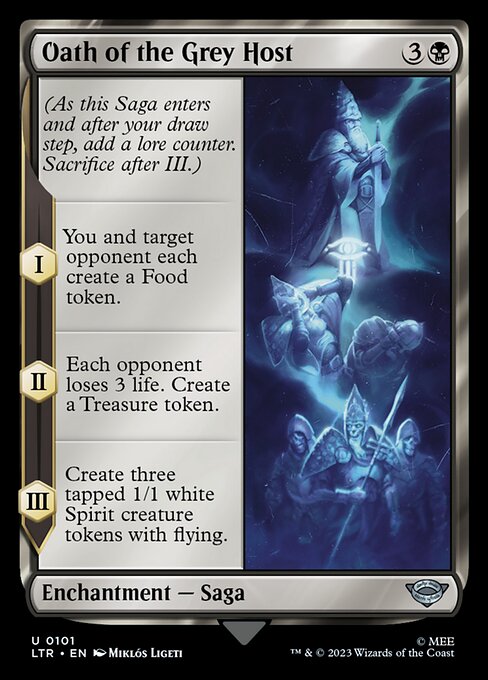 MTG Oath of the Grey Host LTR 101 Regular Foil