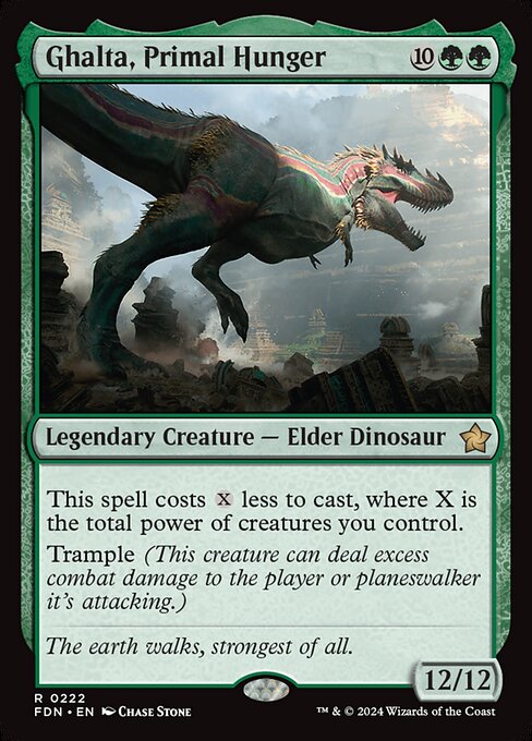 MTG Ghalta, Primal Hunger FDN 222 Regular Foil