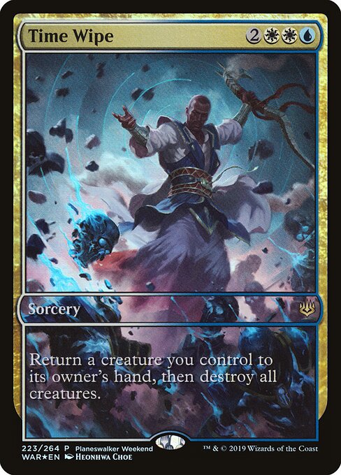 MTG Time Wipe PWAR 223 In-Store Promo Foil front