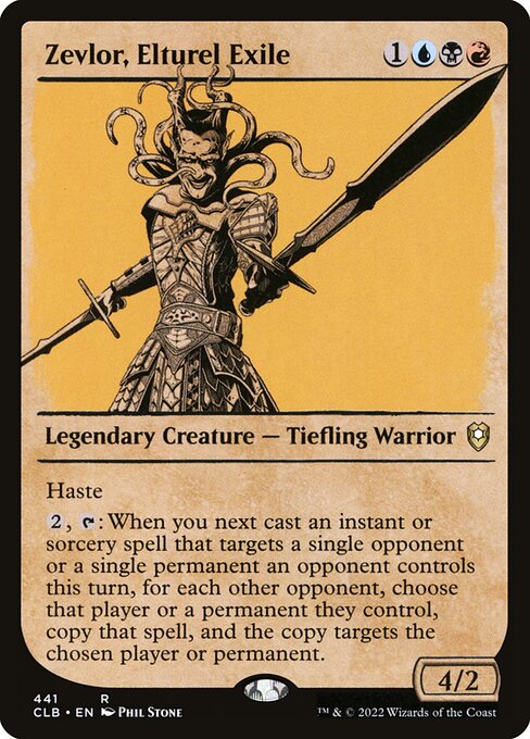 MTG Zevlor, Elturel Exile CLB 441 Showcase Rulebook Nonfoil