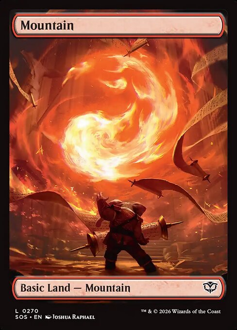 MTG Mountain SOS 270 Full Art Land Nonfoil