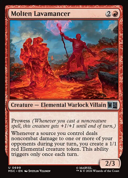 MTG Molten Lavamancer MSC 699 Regular Foil