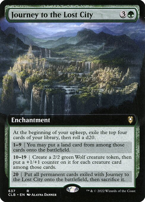 MTG Journey to the Lost City CLB 637 Extended Art Nonfoil