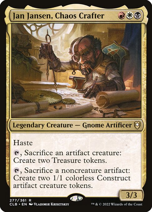 MTG Jan Jansen, Chaos Crafter CLB 277 Regular Nonfoil