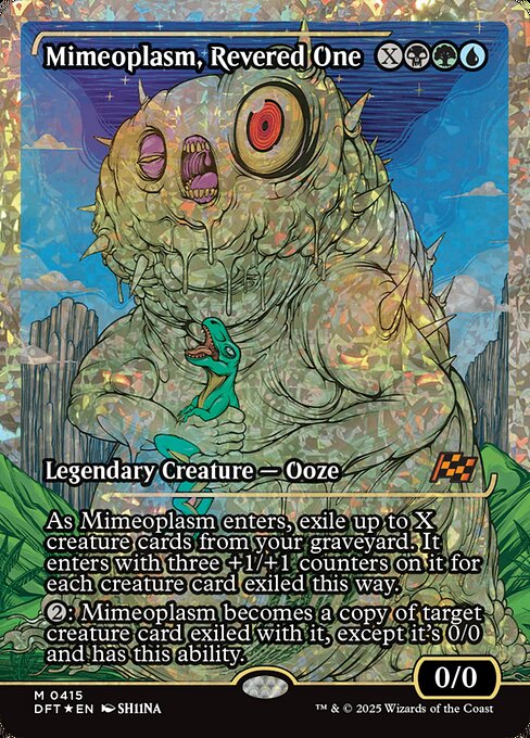 MTG Mimeoplasm, Revered One DFT 415 Japan Showcase Fracture Foil
