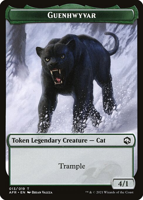 MTG Guenhwyvar Token AFR 013 Token Foil