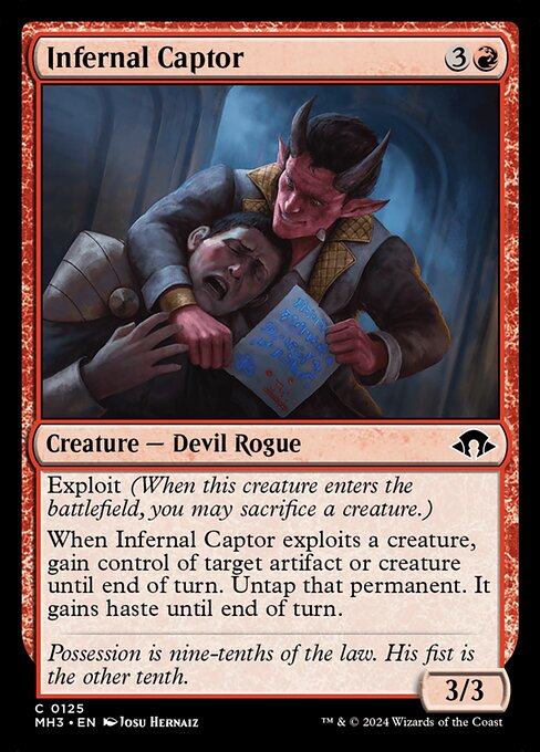 MTG Infernal Captor MH3 125 Regular Foil
