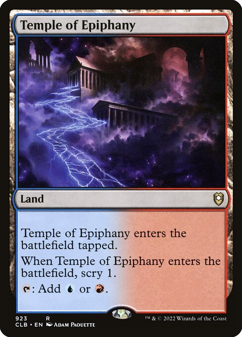 MTG Temple of Epiphany CLB 923 Commander Deck Nonfoil