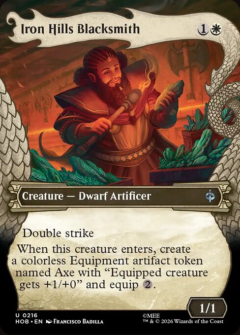 MTG Iron Hills Blacksmith HOB 216 Alternate Art Nonfoil