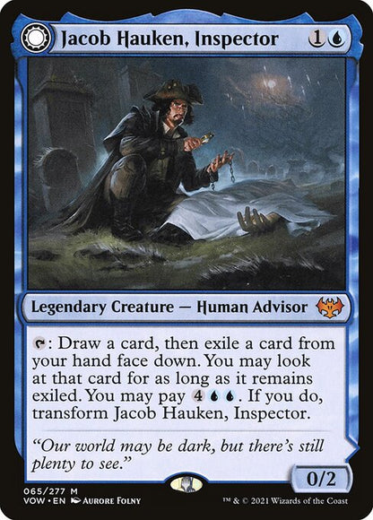 MTG Jacob Hauken, Inspector // Hauken's Insight VOW 065 Standard Foil front