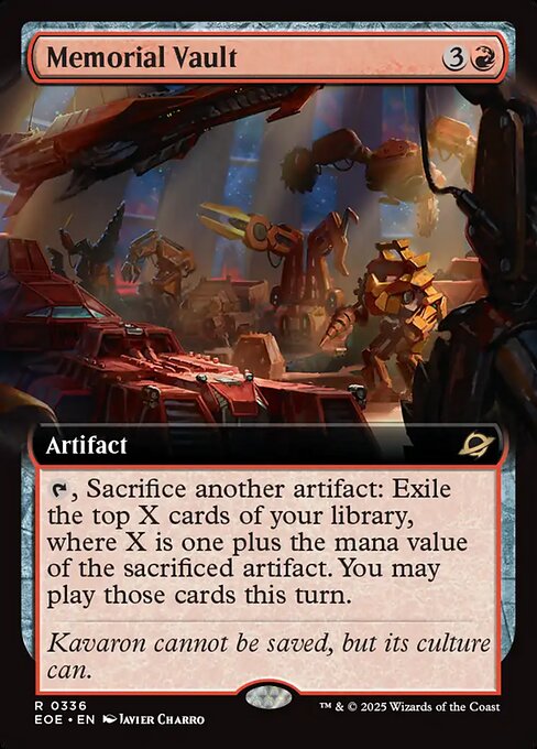 MTG Memorial Vault EOE 336 Extended Art Foil