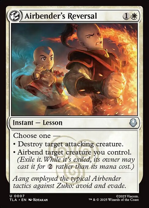 MTG Airbender's Reversal TLA 007 Regular Foil