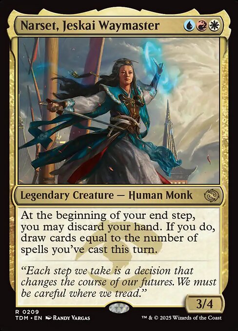 MTG Narset, Jeskai Waymaster TDM 209 Regular Foil