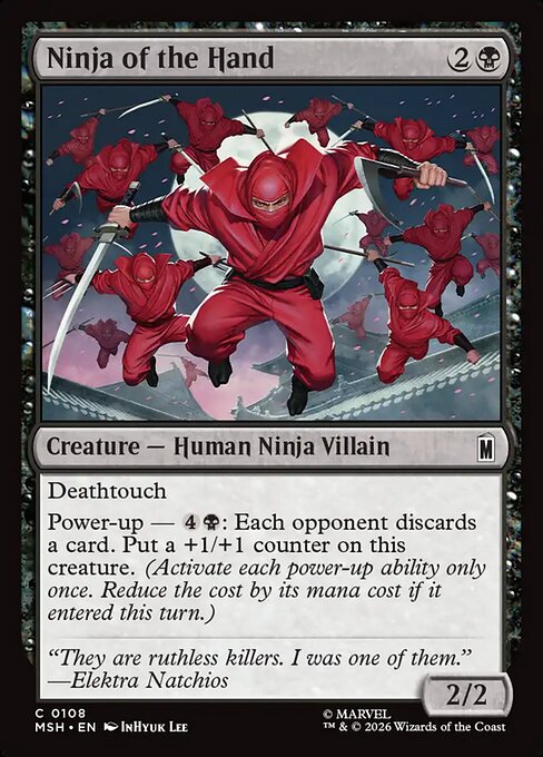 MTG Ninja of the Hand MSH 108 Regular Foil