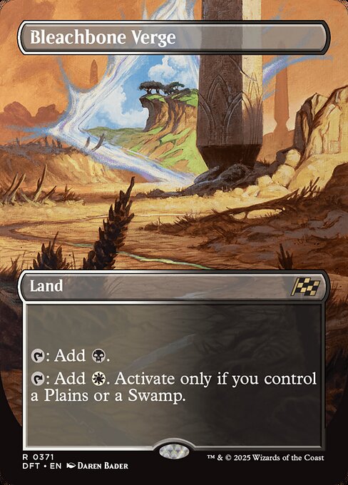 MTG Bleachbone Verge DFT 371 Borderless Verge Foil