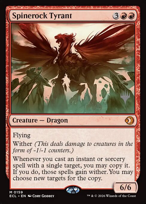 MTG Spinerock Tyrant PECL 159p Promo Pack Foil