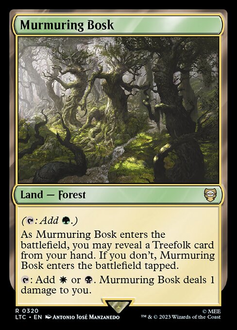 MTG Murmuring Bosk LTC 320 Alternate Art Nonfoil