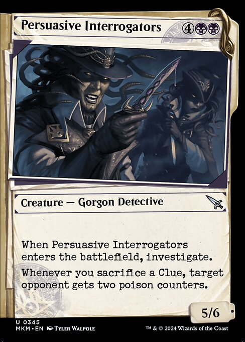 MTG Persuasive Interrogators MKM 345 Showcase Dossier Foil