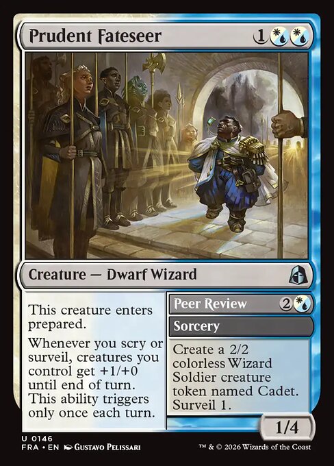 MTG Prudent Fateseer // Peer Review FRA 146 Standard Nonfoil front