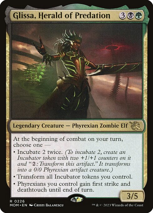 MTG Glissa, Herald of Predation MOM 226 Regular Nonfoil