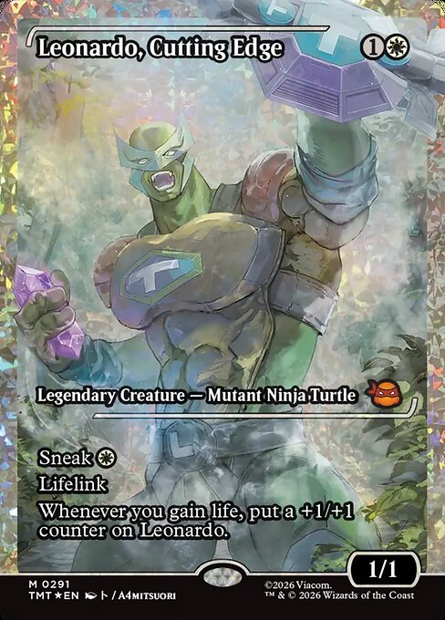 MTG Leonardo, Cutting Edge TMT 291 Japan Showcase Fracture Foil