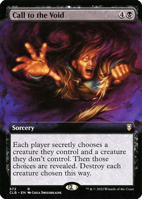 MTG Call to the Void CLB 572 Extended Art Nonfoil