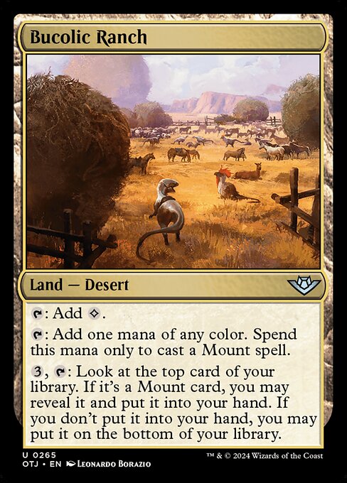 MTG Bucolic Ranch OTJ 265 Regular Nonfoil