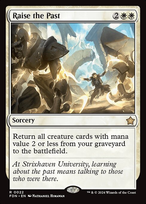 MTG Raise the Past FDN 022 Regular Nonfoil