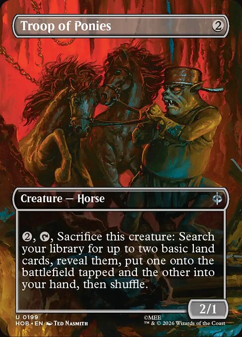 MTG Troop of Ponies HOB 199 Alternate Art Nonfoil