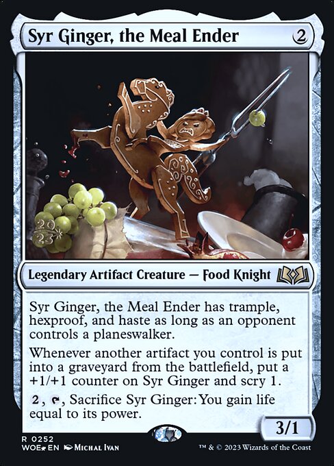MTG Syr Ginger, the Meal Ender PWOE 252s Prerelease Foil