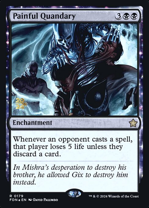 MTG Painful Quandary PFDN 179s Prerelease Foil