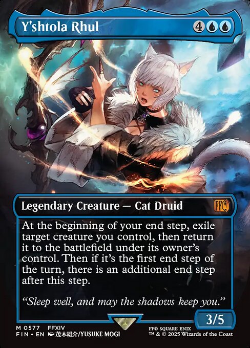 MTG Y'shtola Rhul FIN 577 Borderless FINAL FANTASY Artist Nonfoil