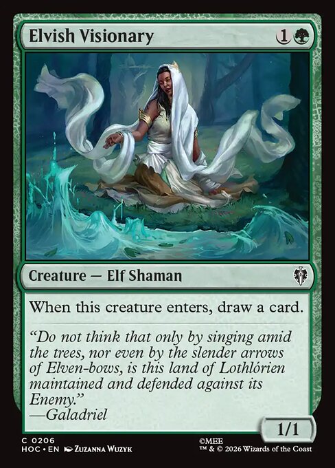 MTG Elvish Visionary HOC 206 Regular Foil