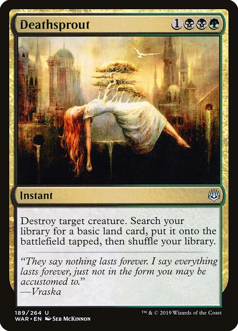 MTG Deathsprout WAR 189 Standard Nonfoil front