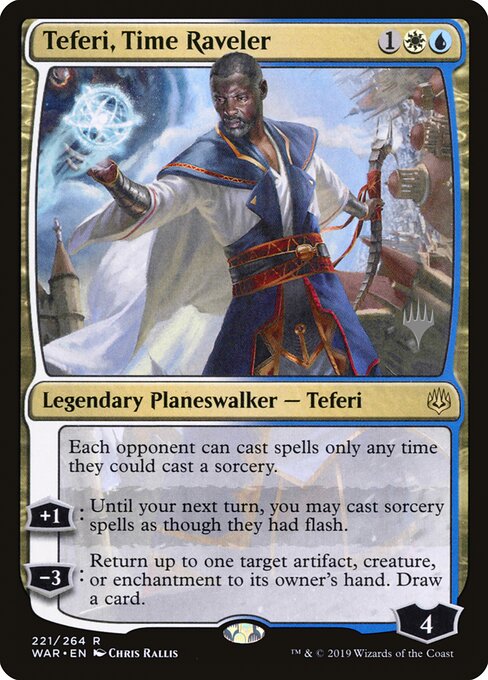 MTG Teferi, Time Raveler PWAR 221P Promo Pack Nonfoil front