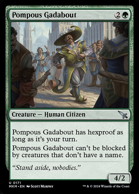 MTG Pompous Gadabout MKM 171 Regular Foil